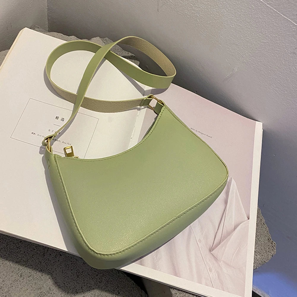 Retro PU Leather Shoulder Bag