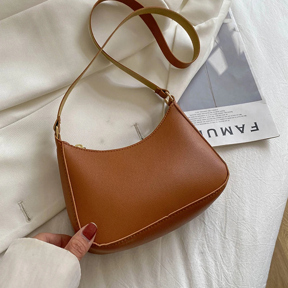 Retro PU Leather Shoulder Bag