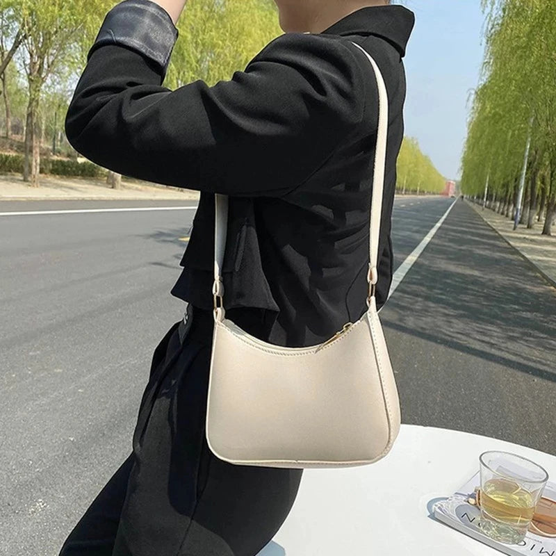 Retro PU Leather Shoulder Bag