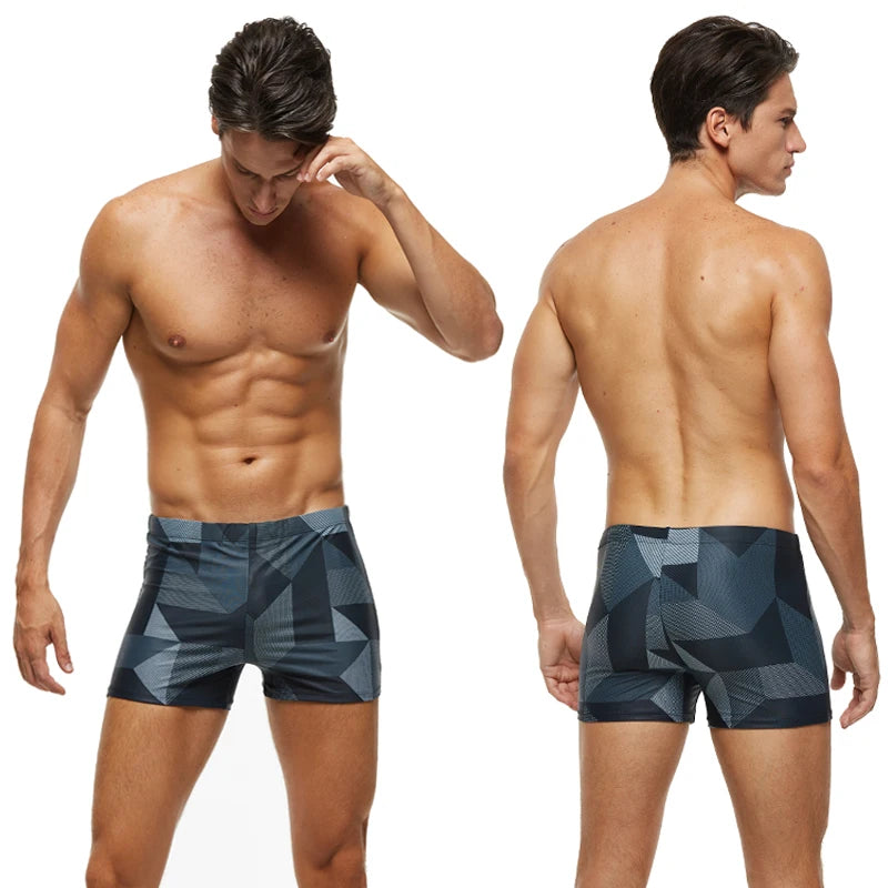 Men’s Adjustable Summer Swim Trunks