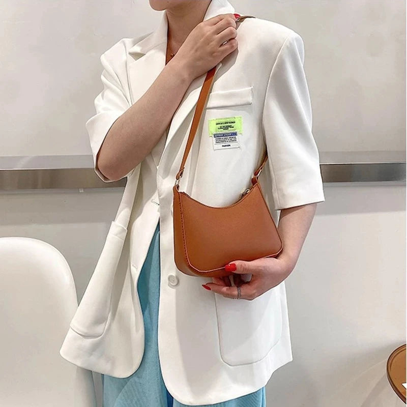 Retro PU Leather Shoulder Bag