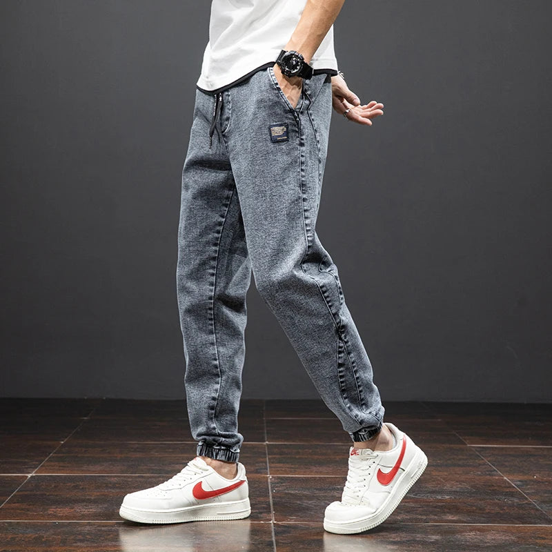 Baggy Cargo Denim Jogger Pants