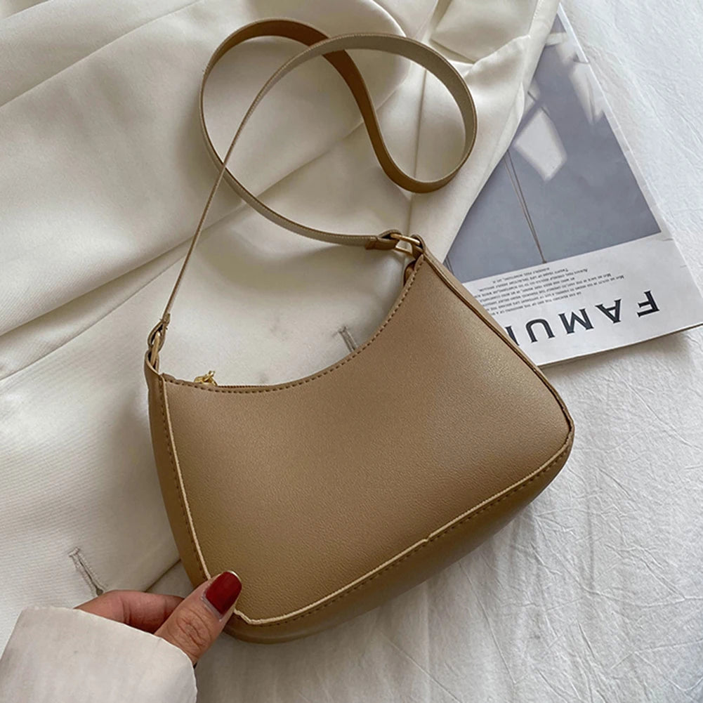 Retro PU Leather Shoulder Bag