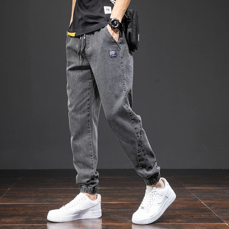 Baggy Cargo Denim Jogger Pants