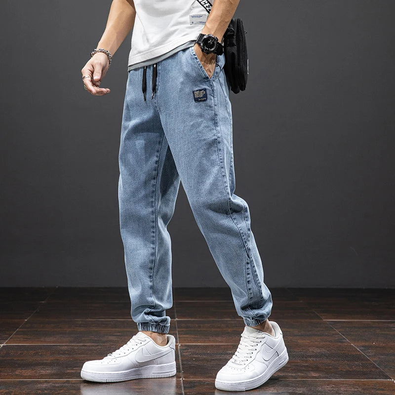 Baggy Cargo Denim Jogger Pants
