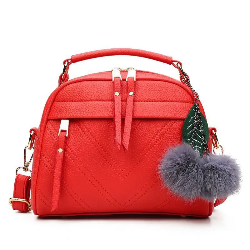 Tassel PU Leather Messenger Bag