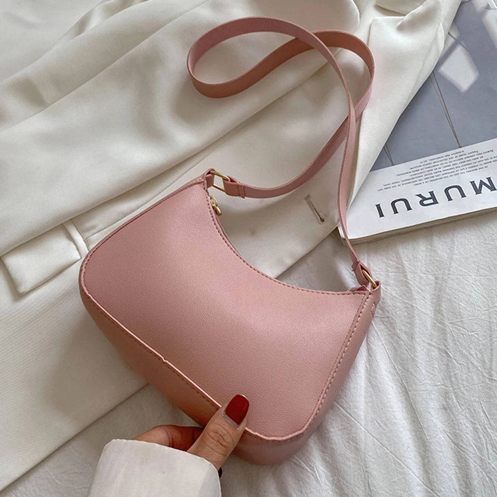 Retro PU Leather Shoulder Bag