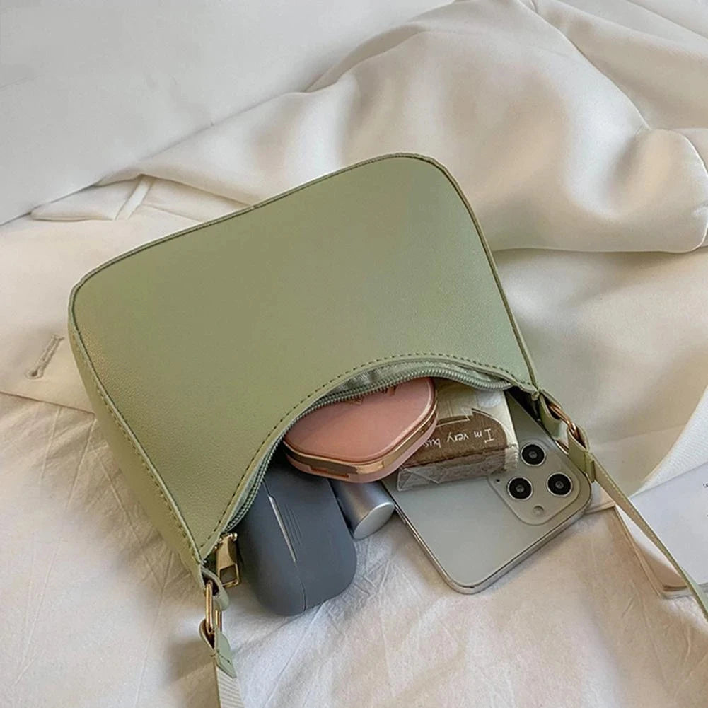 Retro PU Leather Shoulder Bag