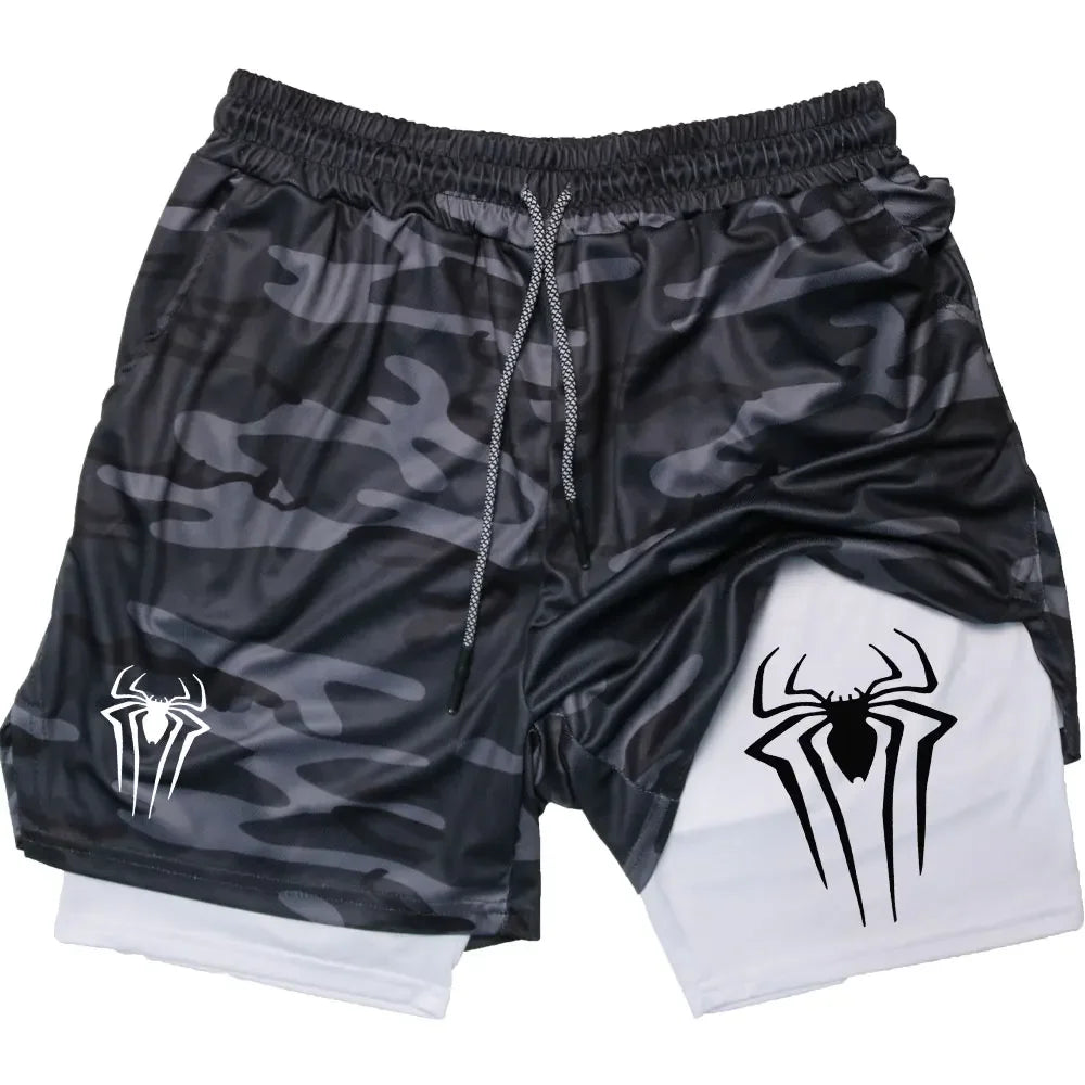 Anime Printed Gym Shorts