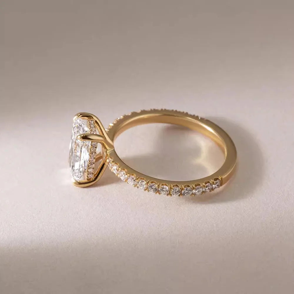 14K Yellow Gold Diamond Ring