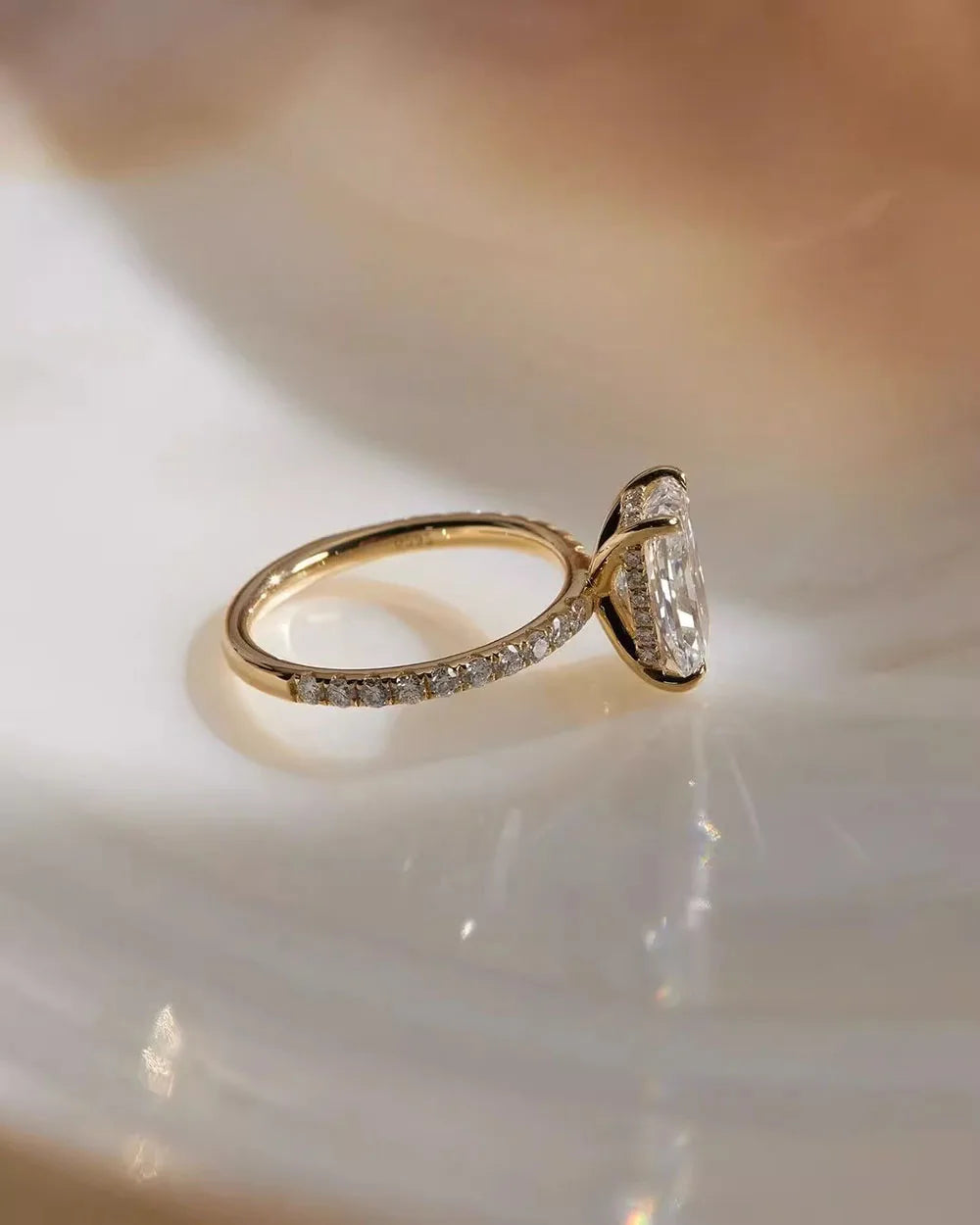 14K Yellow Gold Diamond Ring