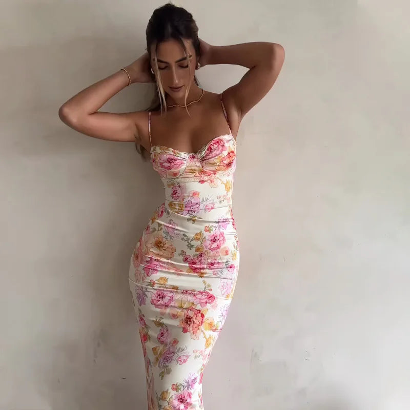 Floral Split Mini Dress