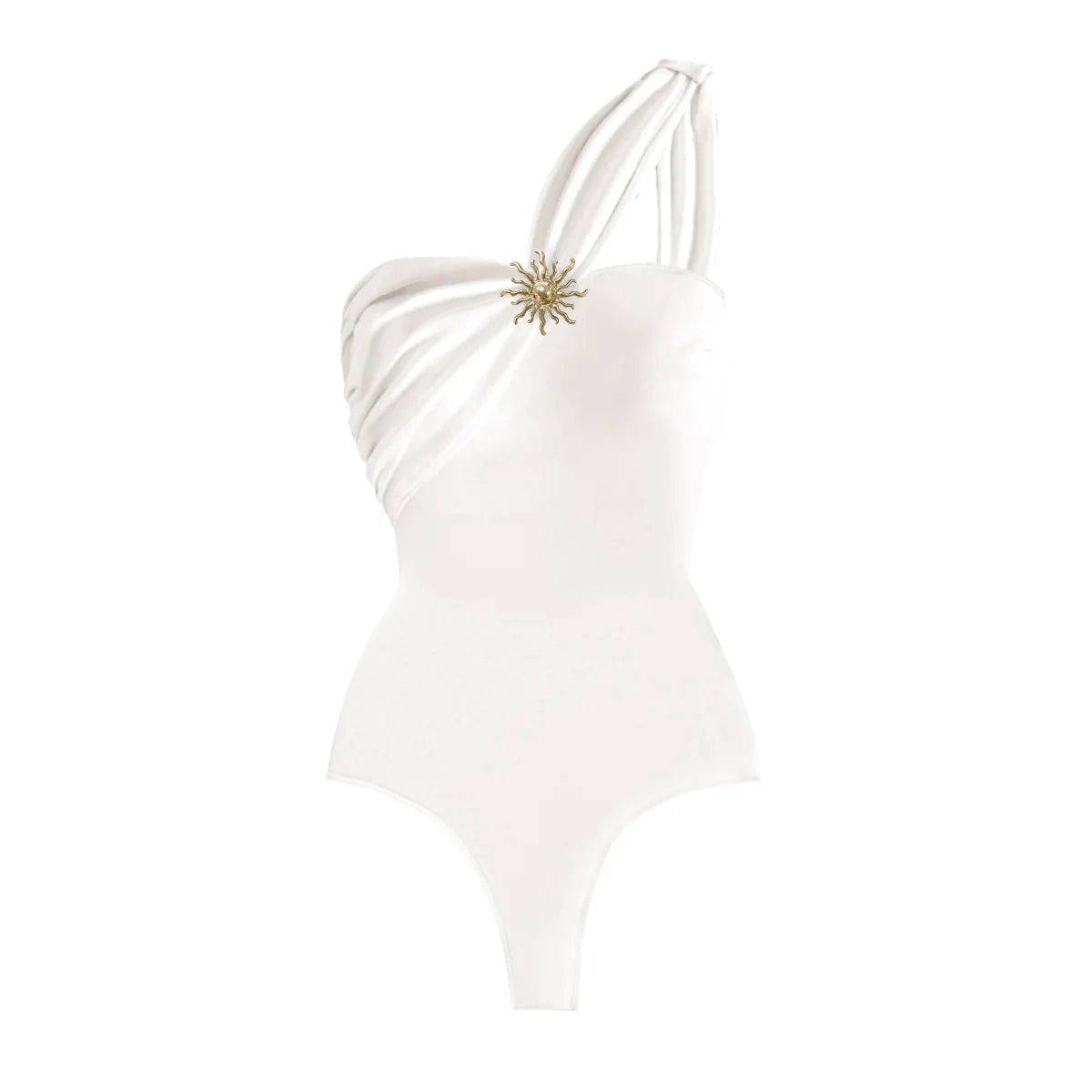 2Pcs One-Shoulder Bikini Set