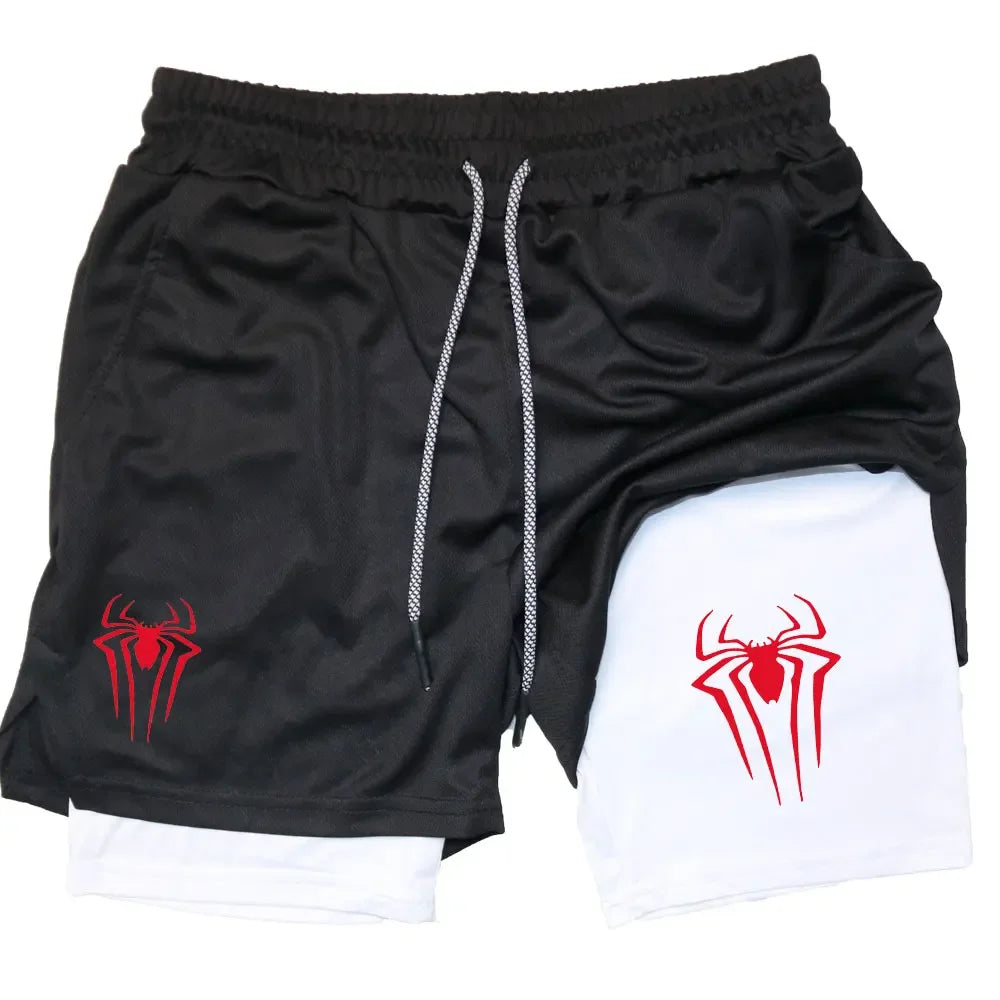 Anime Printed Gym Shorts