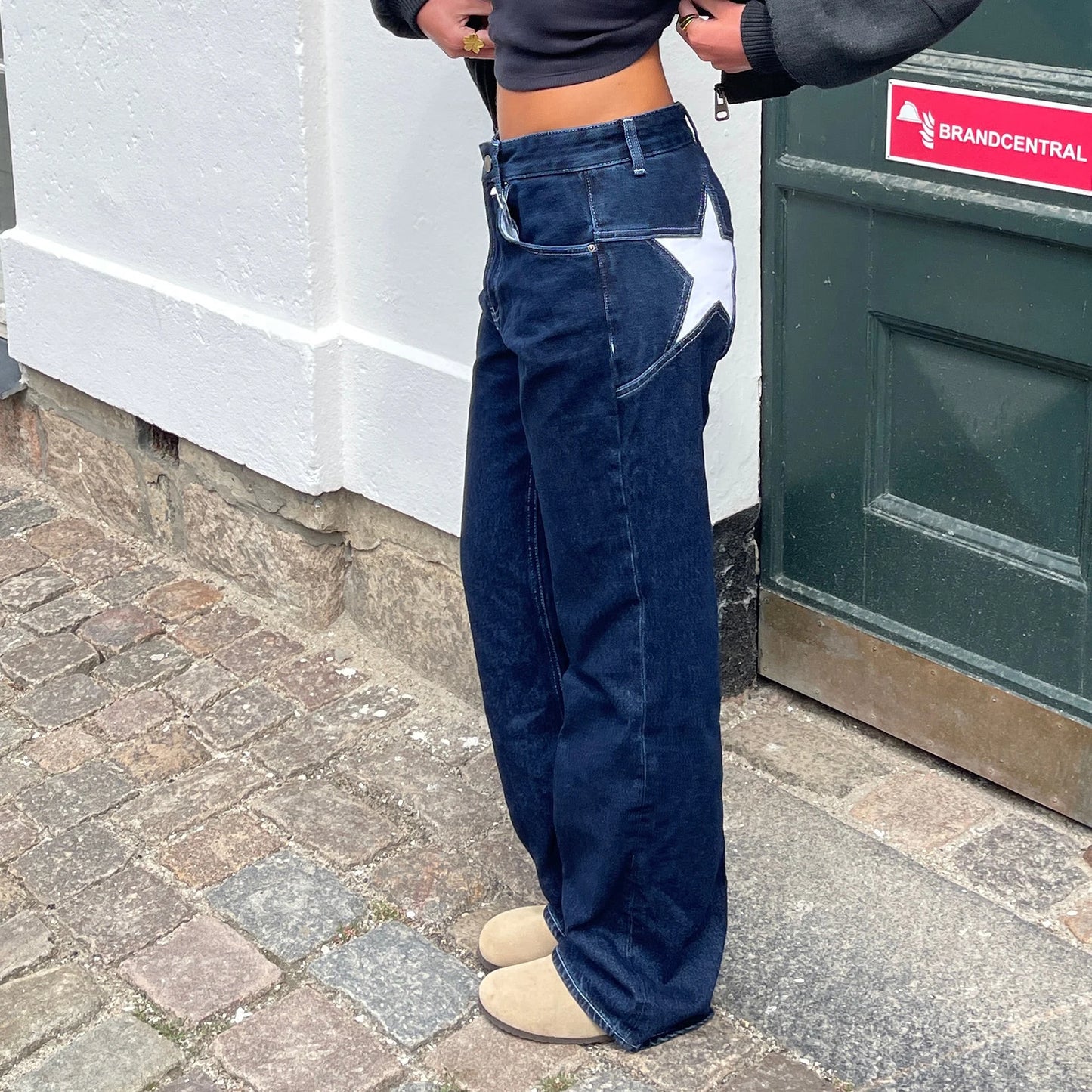 Y2K Star Print Jeans