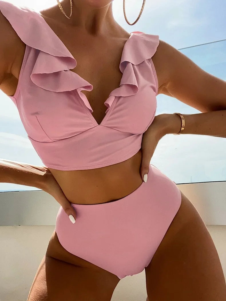 Ruffled Bikini Set Swimwear