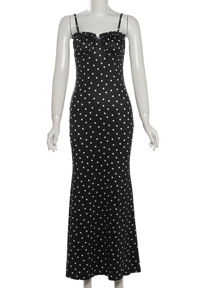 Polka Dot Spaghetti Strap Dress