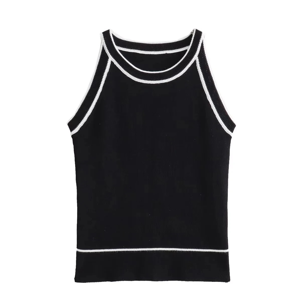 Sleeveless Knitted Tank top