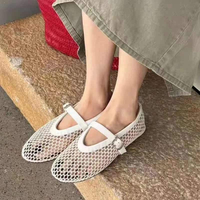 Summer Mesh Mary Jane Sandals