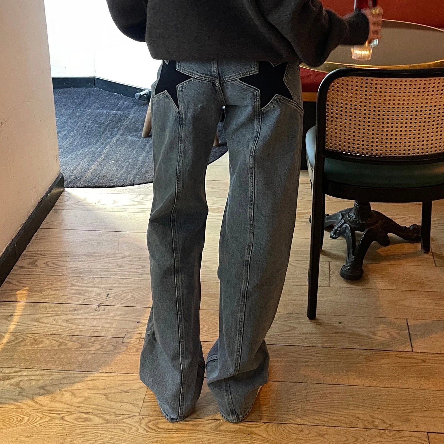 Y2K Star Print Jeans