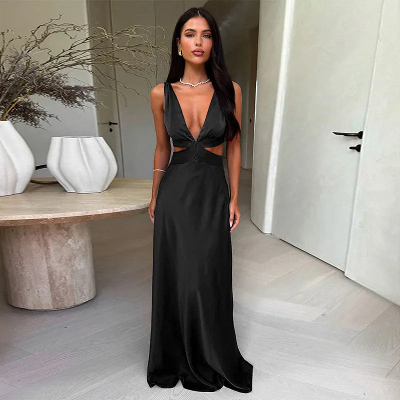 Deep V Bodycon Dress