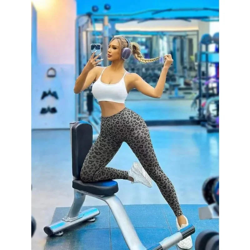 Leopard V-Waist Seamless Leggings