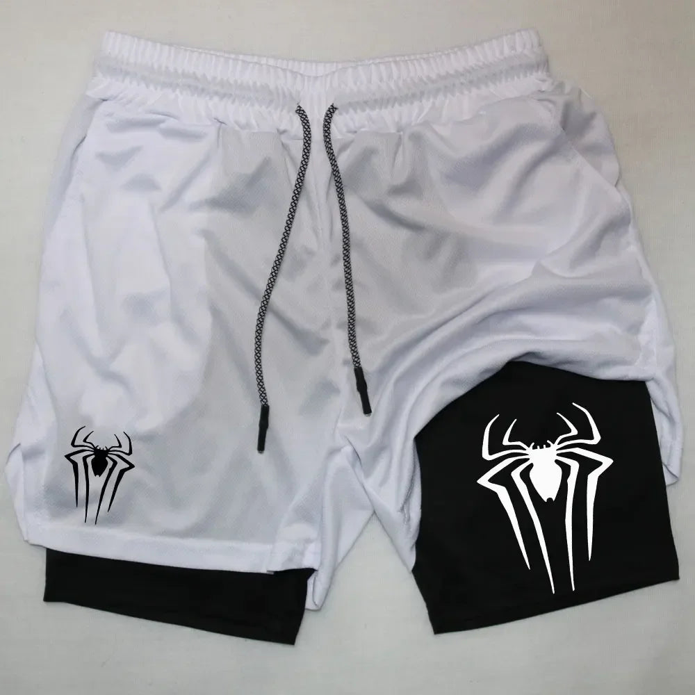 Anime Printed Gym Shorts