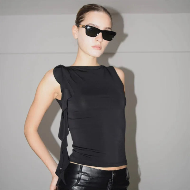 Sleeveless Tassel Pullover Vest