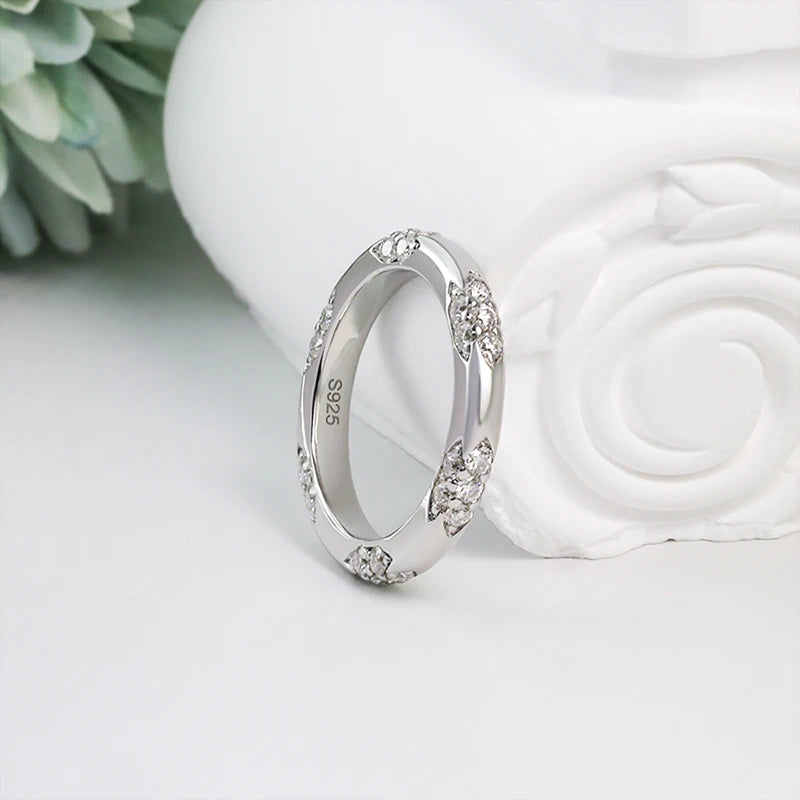 Silver 925 Moissanite Engagement Ring