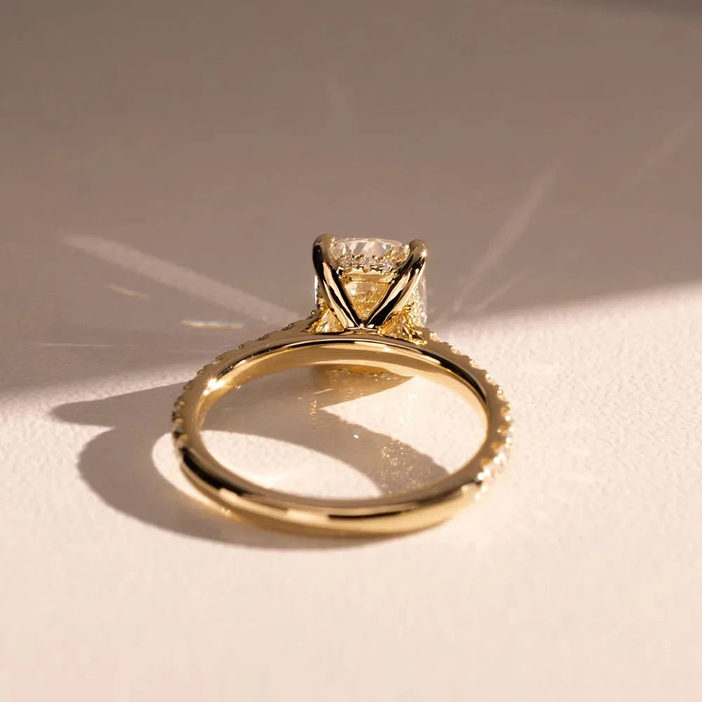 14K Yellow Gold Diamond Ring