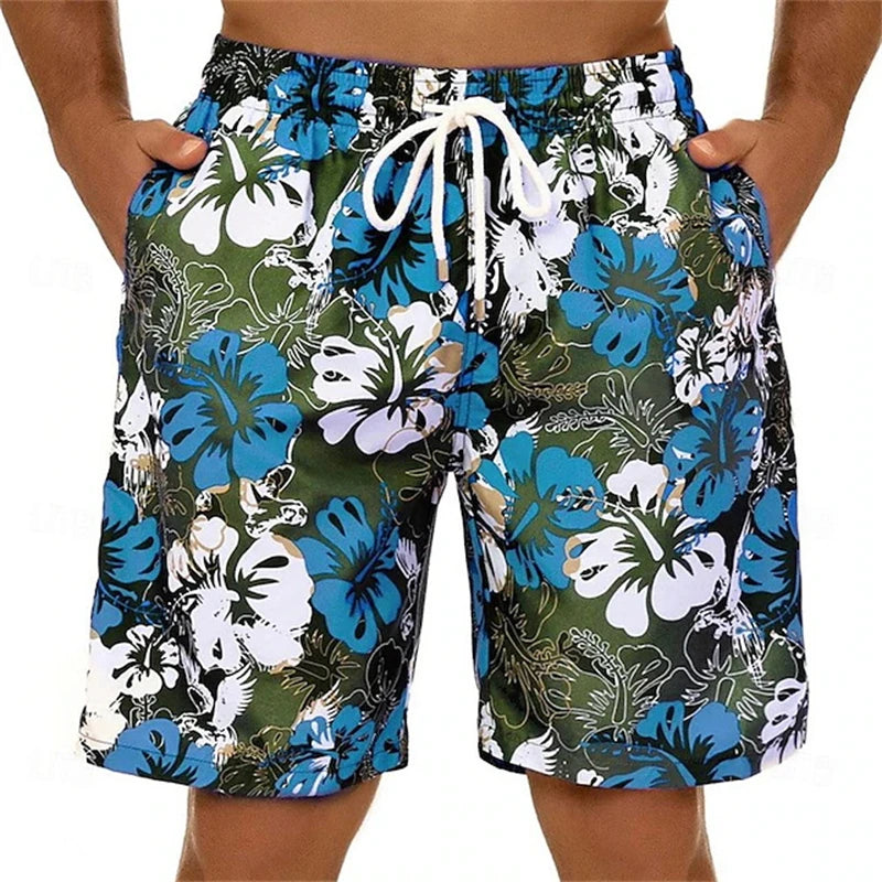 Lemon Floral Men’s Swim Shorts