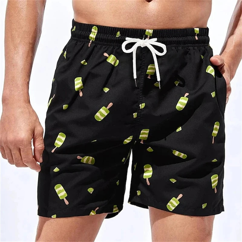 Men’s 3D Print Swim Shorts