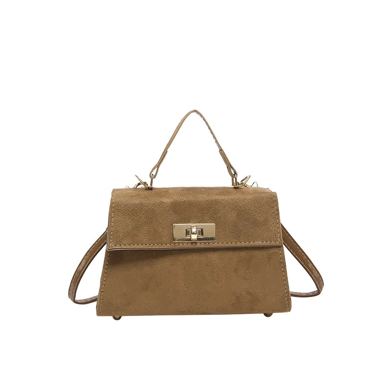 Suede Crossbody Bag Adjustable Strap