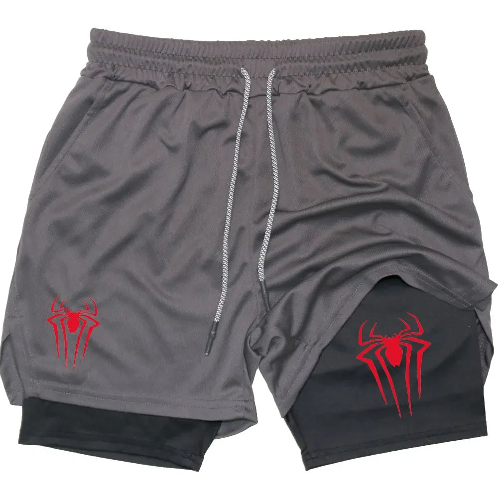 Anime Printed Gym Shorts