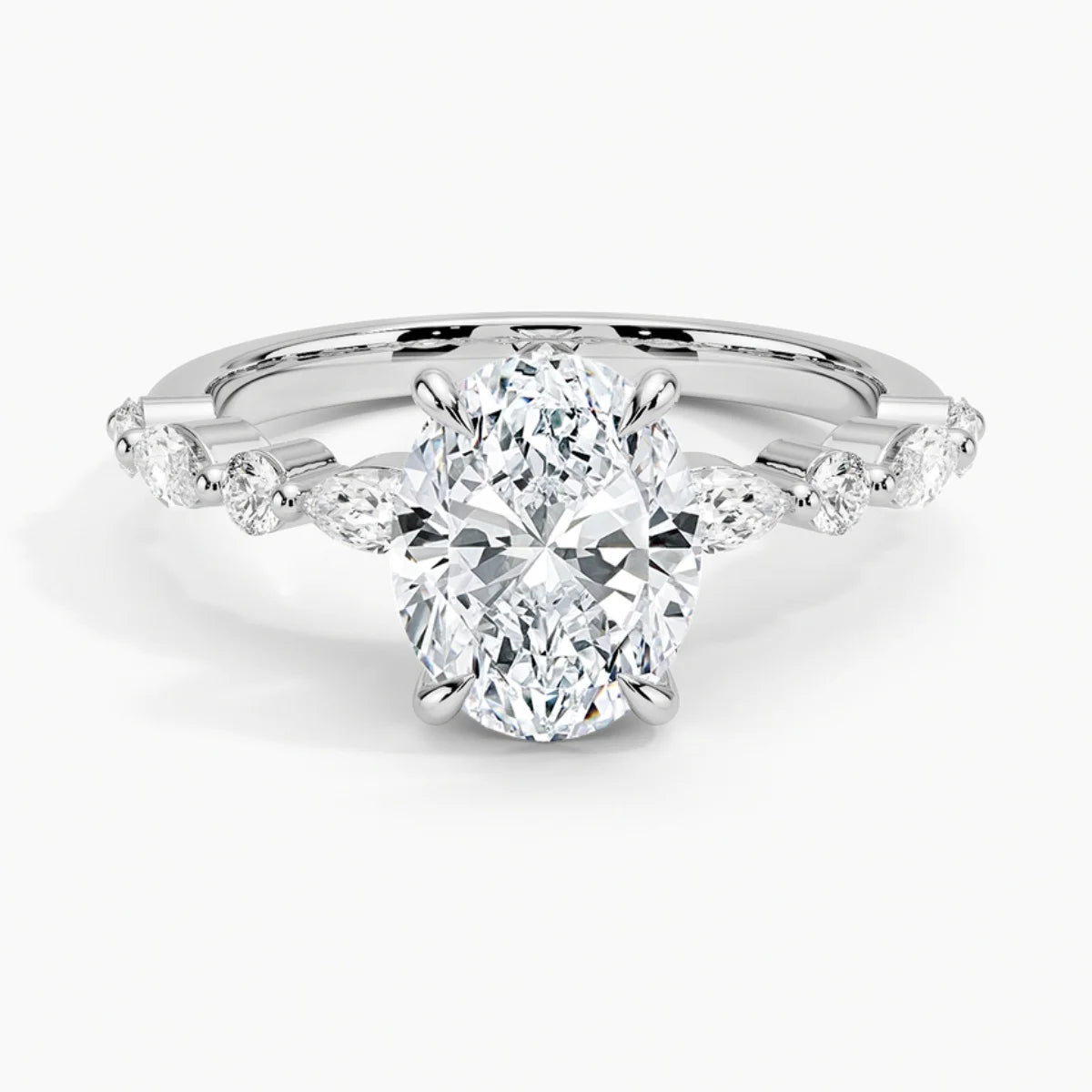 Oval Lab Diamond Engagement Ring