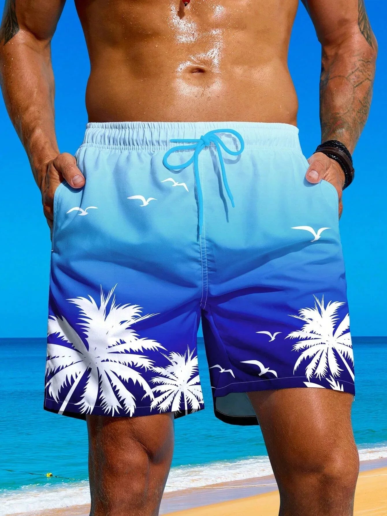 Men’s Gradient Graphic Swim Shorts