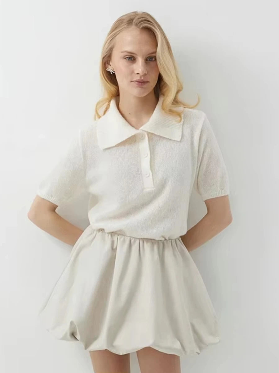 Wolfeel Summer Polo Collar Sweater