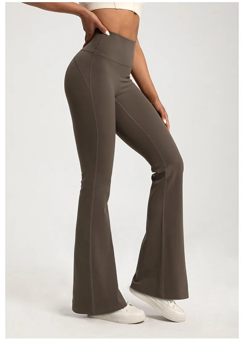 High Waisted Bell Bottom Leggings