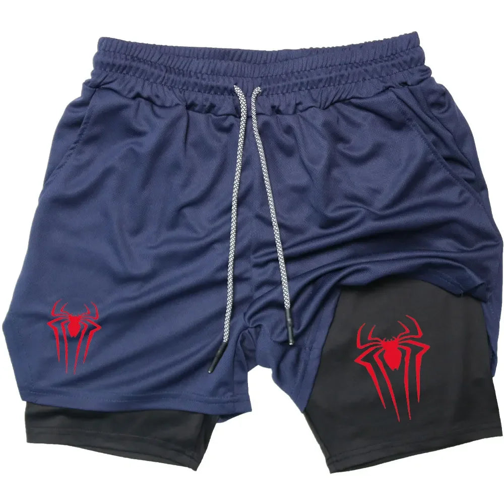 Anime Printed Gym Shorts