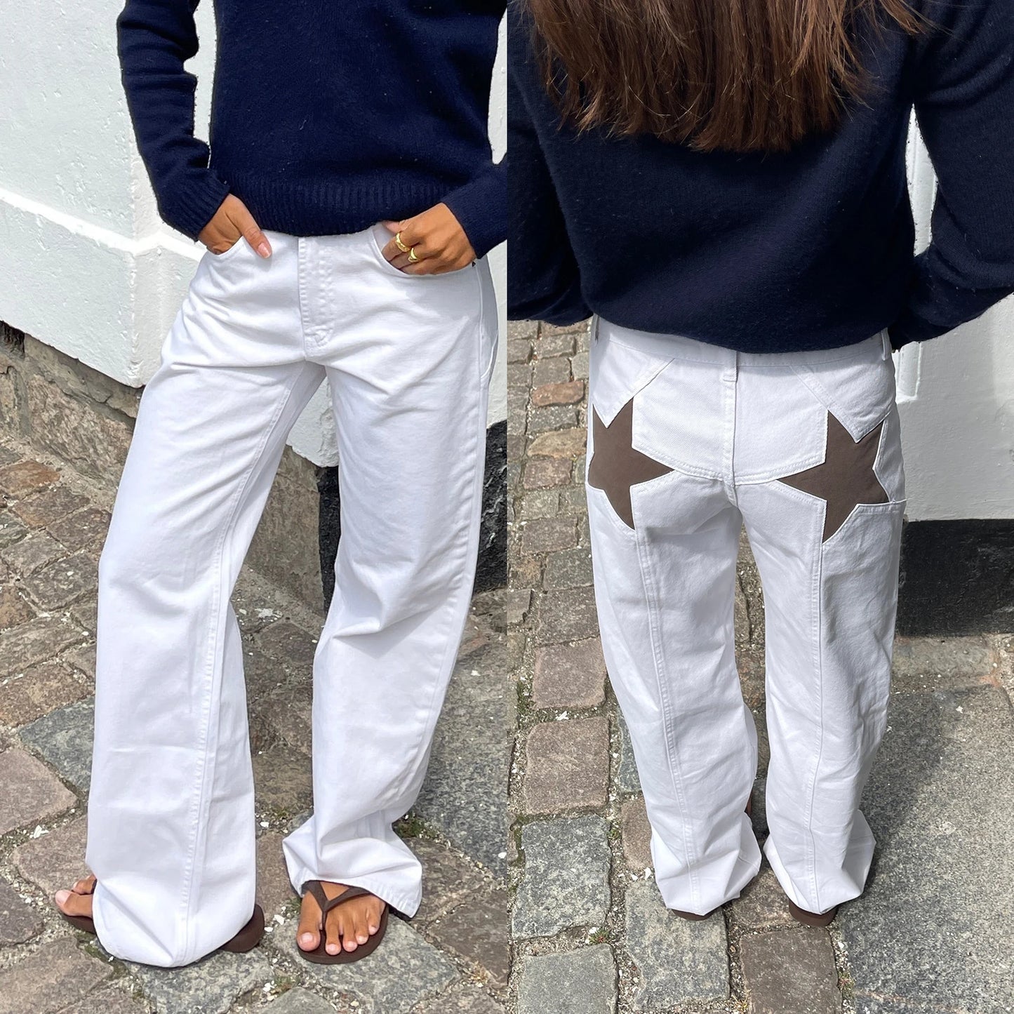 Y2K Star Print Jeans