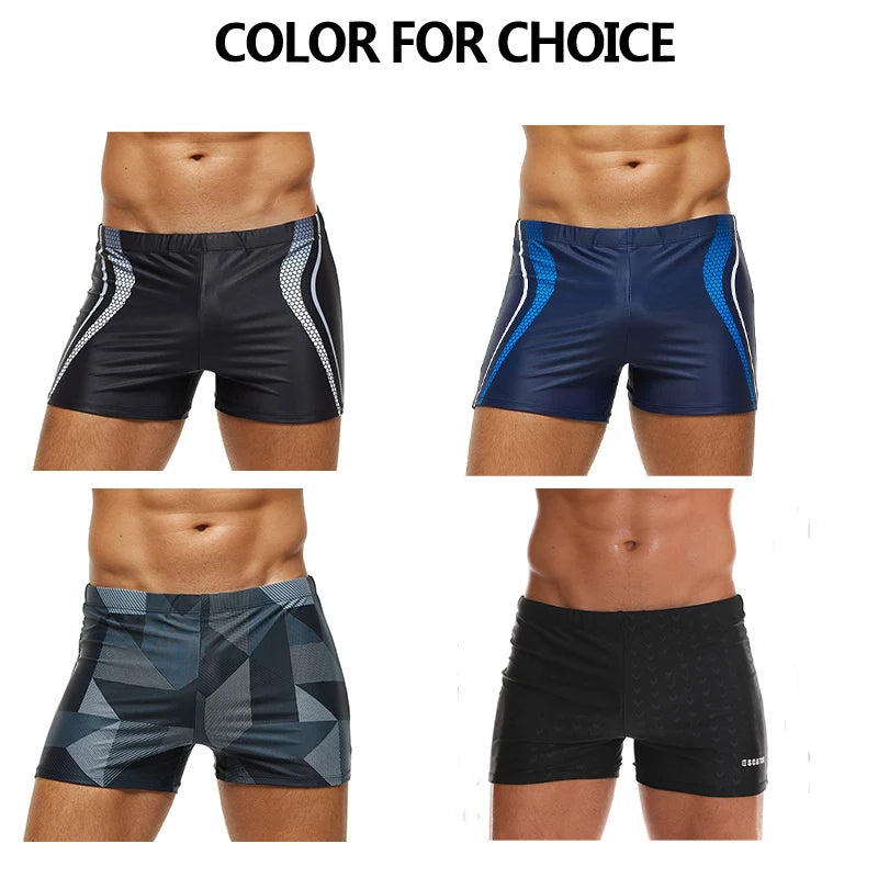 Men’s Adjustable Summer Swim Trunks