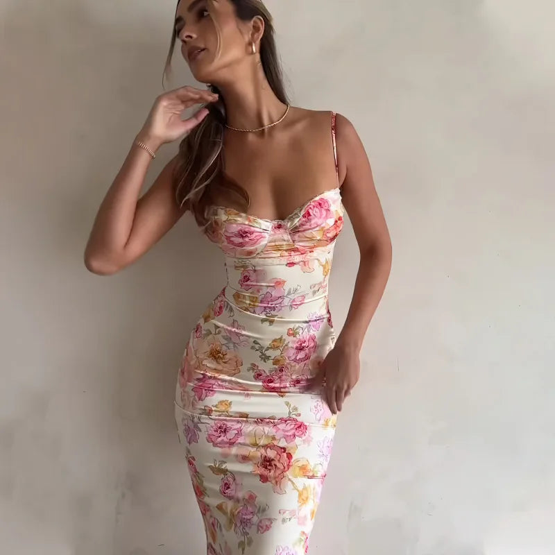 Floral Split Mini Dress