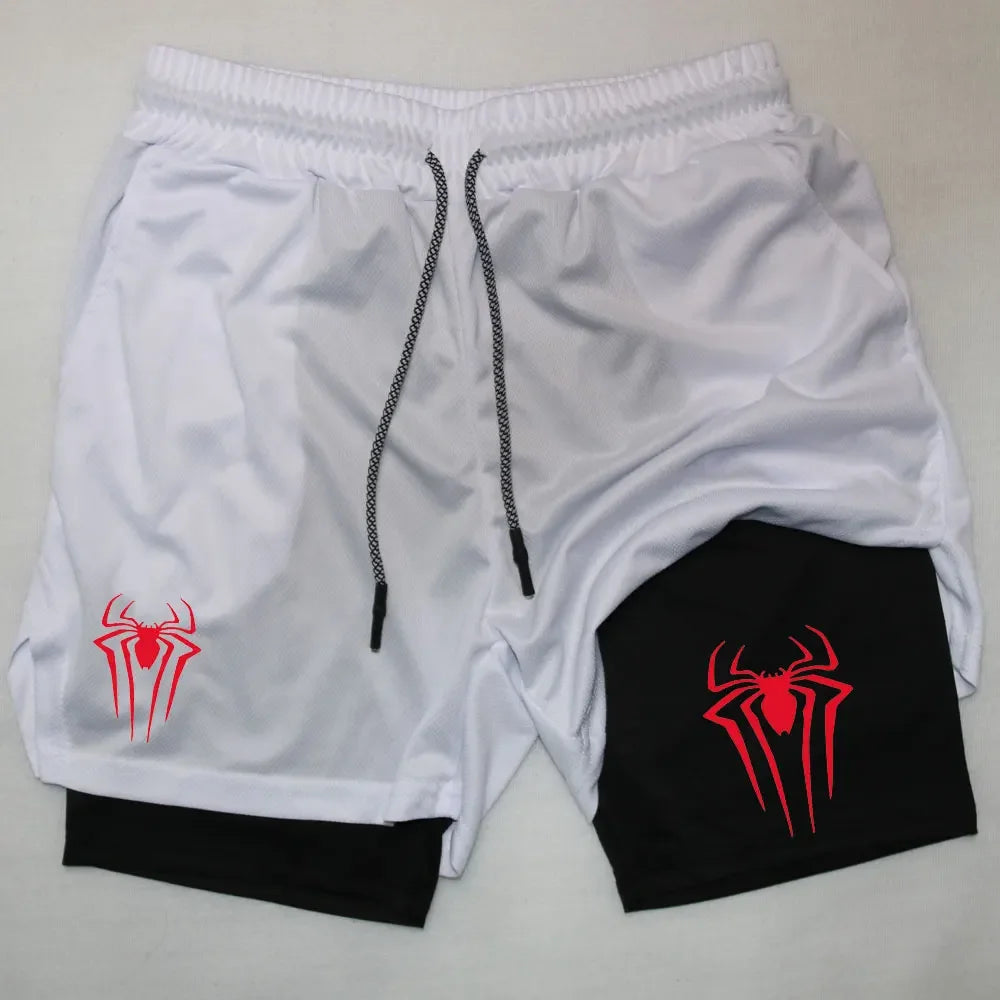 Anime Printed Gym Shorts
