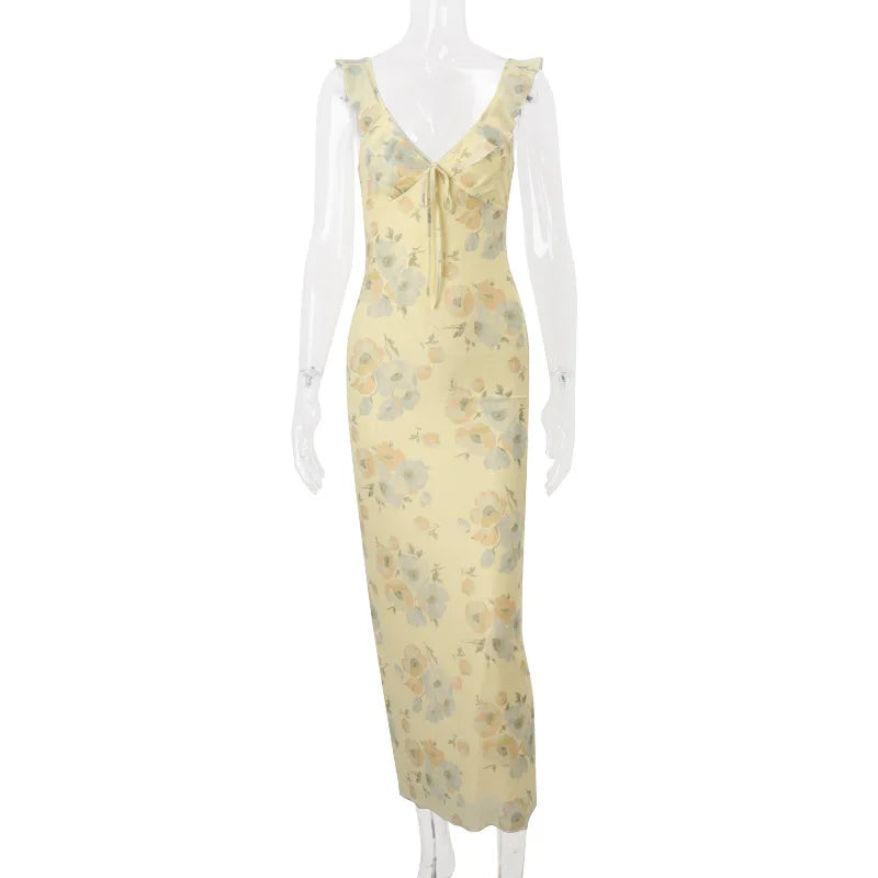 Floral Tie-Back Cami Dress