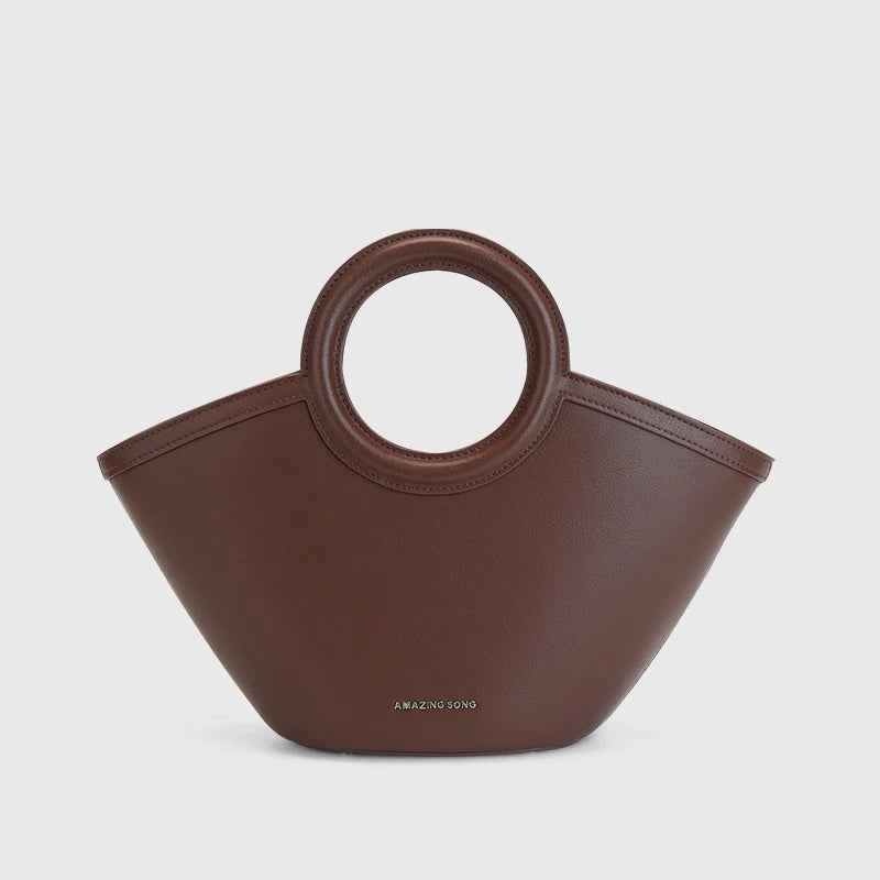 Song Shell Leather Crossbody Bag