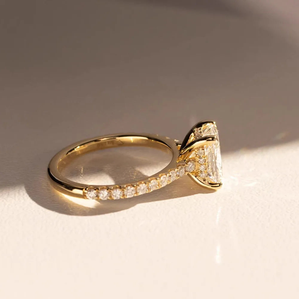 14K Yellow Gold Diamond Ring