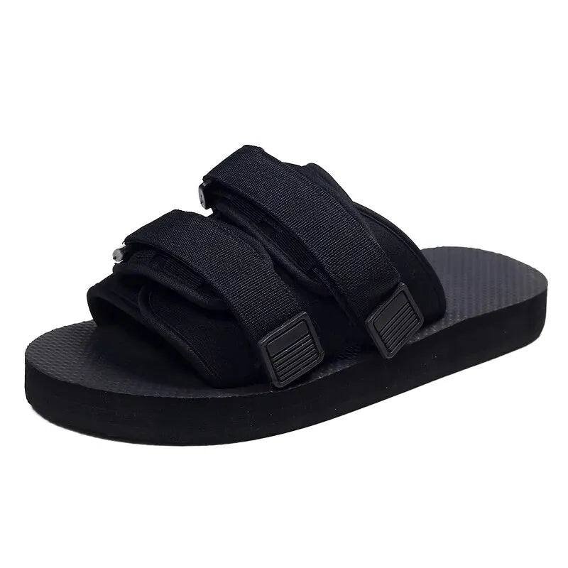 Unisex Hook & Loop Canvas Slippers