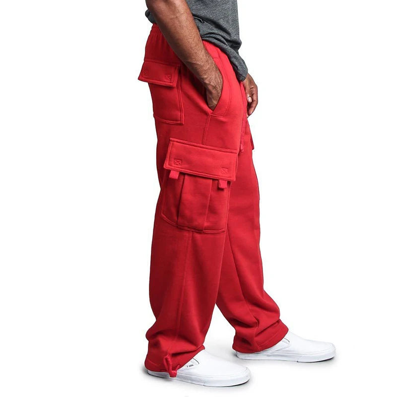 Loose Fit Multi-Pocket Joggers