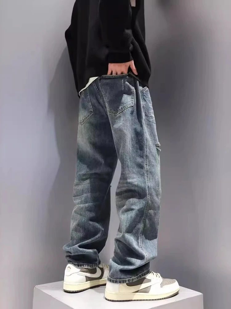 Vintage Ripped Baggy Denim Jeans