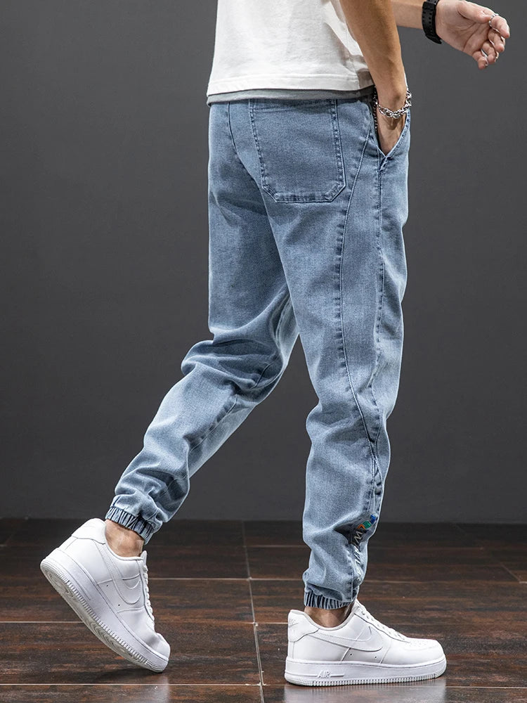Baggy Cargo Denim Jogger Pants